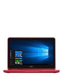 Dell Inspiron 11 -3000 Series Intel Celeron Processor, 2Gb Ram, 32Gb Storage, 11In, 2-In-1 Laptop - Red